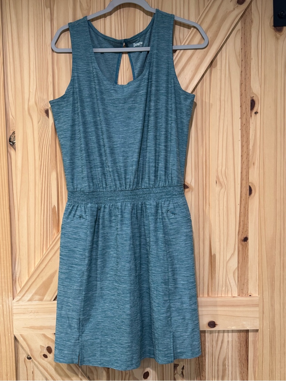 Duluth Trading Women’s Armachillo Knit Tank Top Dress Teal Size Small